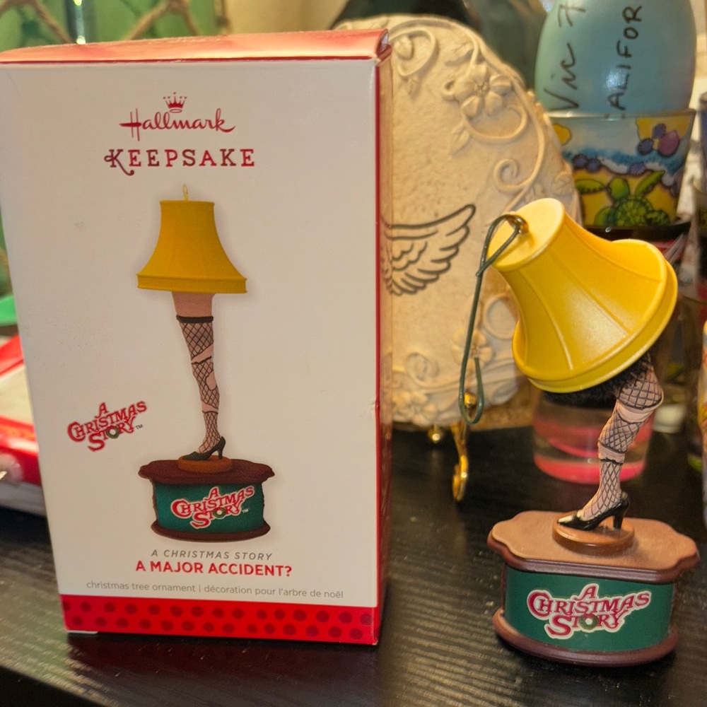 Hallmark Keepsake Yellow Leg Lamp Ornament